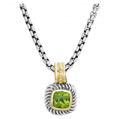 DAVID YURMAN ALBION PERIDOT ENHANCER PENDANT &amp; NECKLACE
