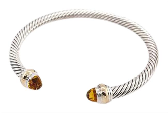 David Yurman Cable Classic Bracelet with Citrine and 14k Gold, 5mm