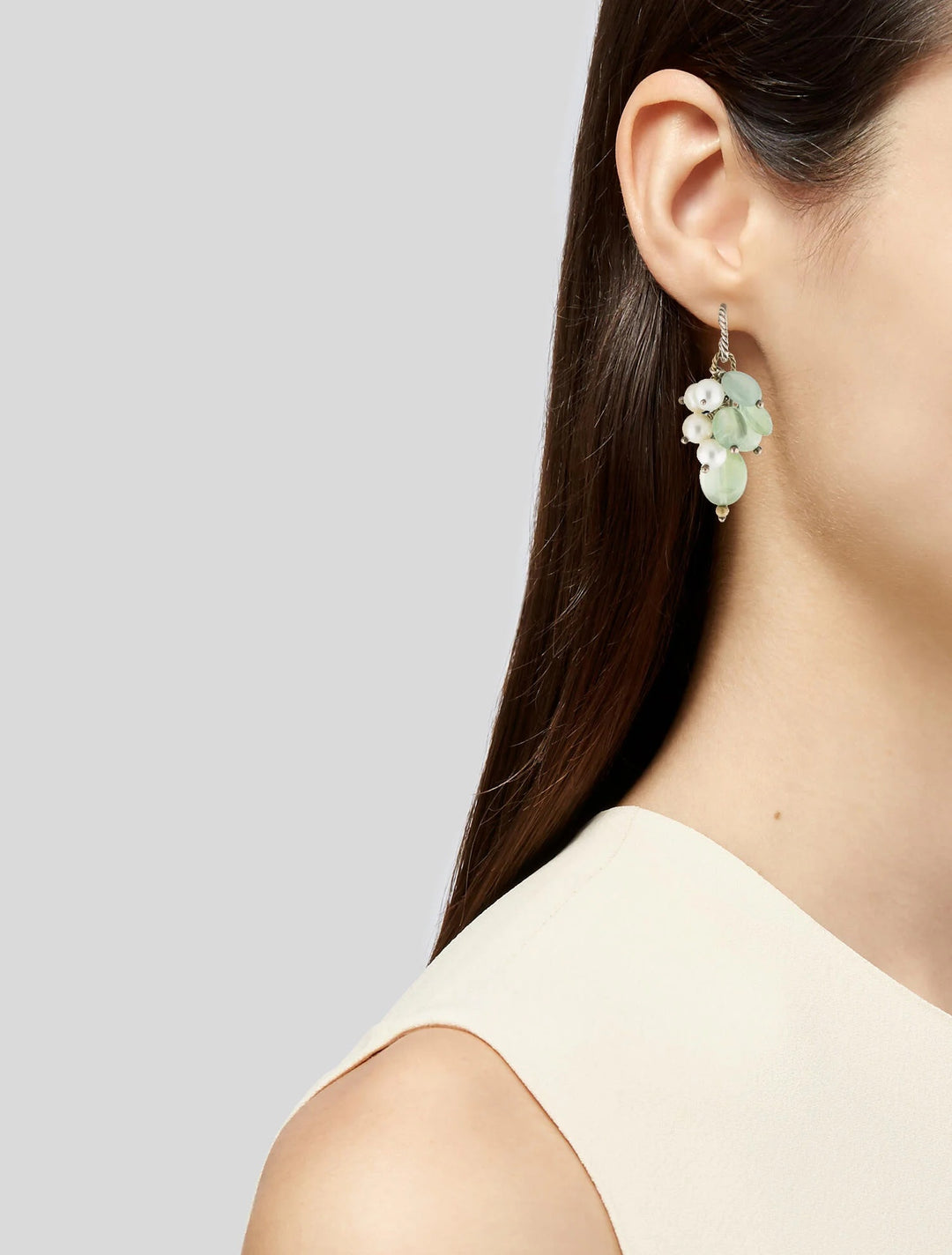 DAVID YURMAN CULTURED PEARL CLUSTER COPELLA DROP EARRINGS