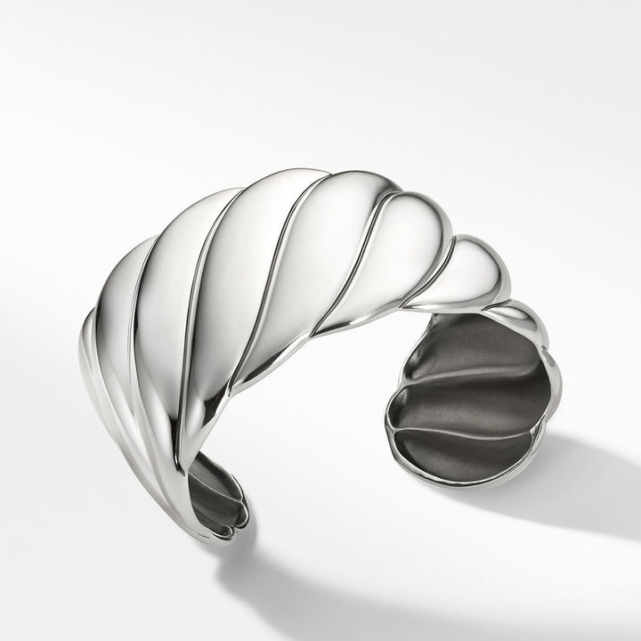 David Yurman Wide Sculpted Cable Cuff Bracelet