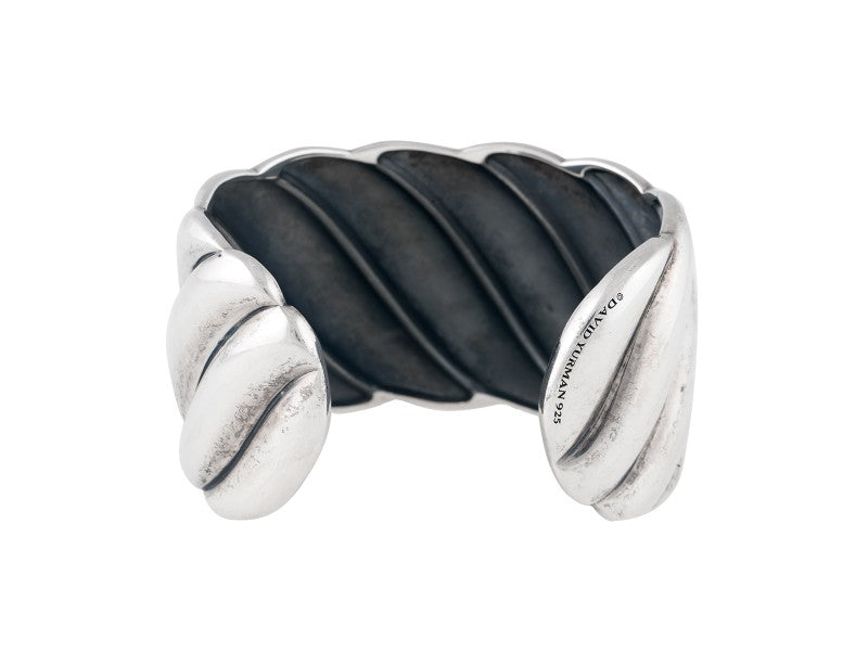 David Yurman Wide Sculpted Cable Cuff Bracelet