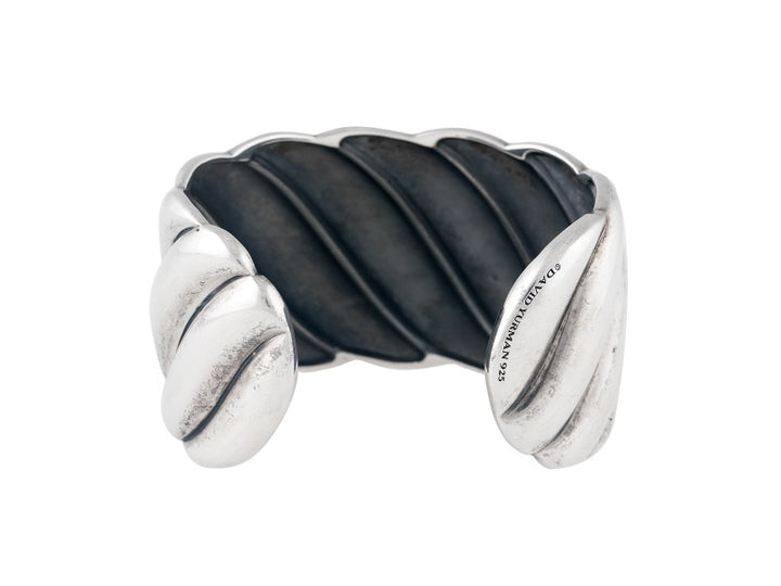 David Yurman Wide Sculpted Cable Cuff Bracelet