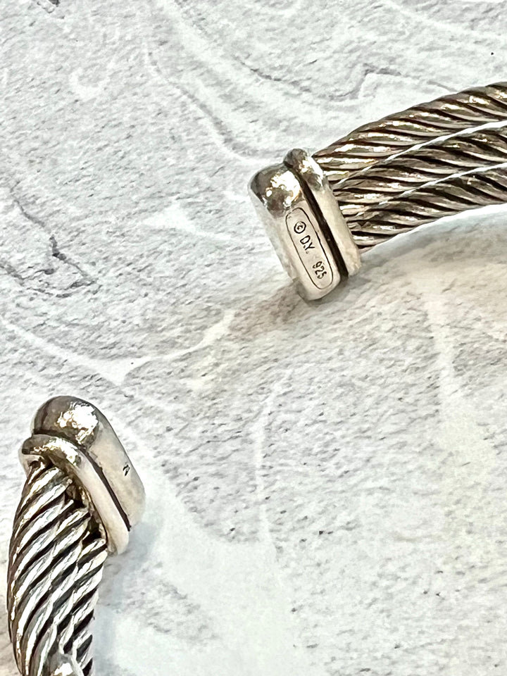 DAVID YURMAN THREE ROW CONFETTI PERIDOT TOURMALINE DIAMOND BRACELET