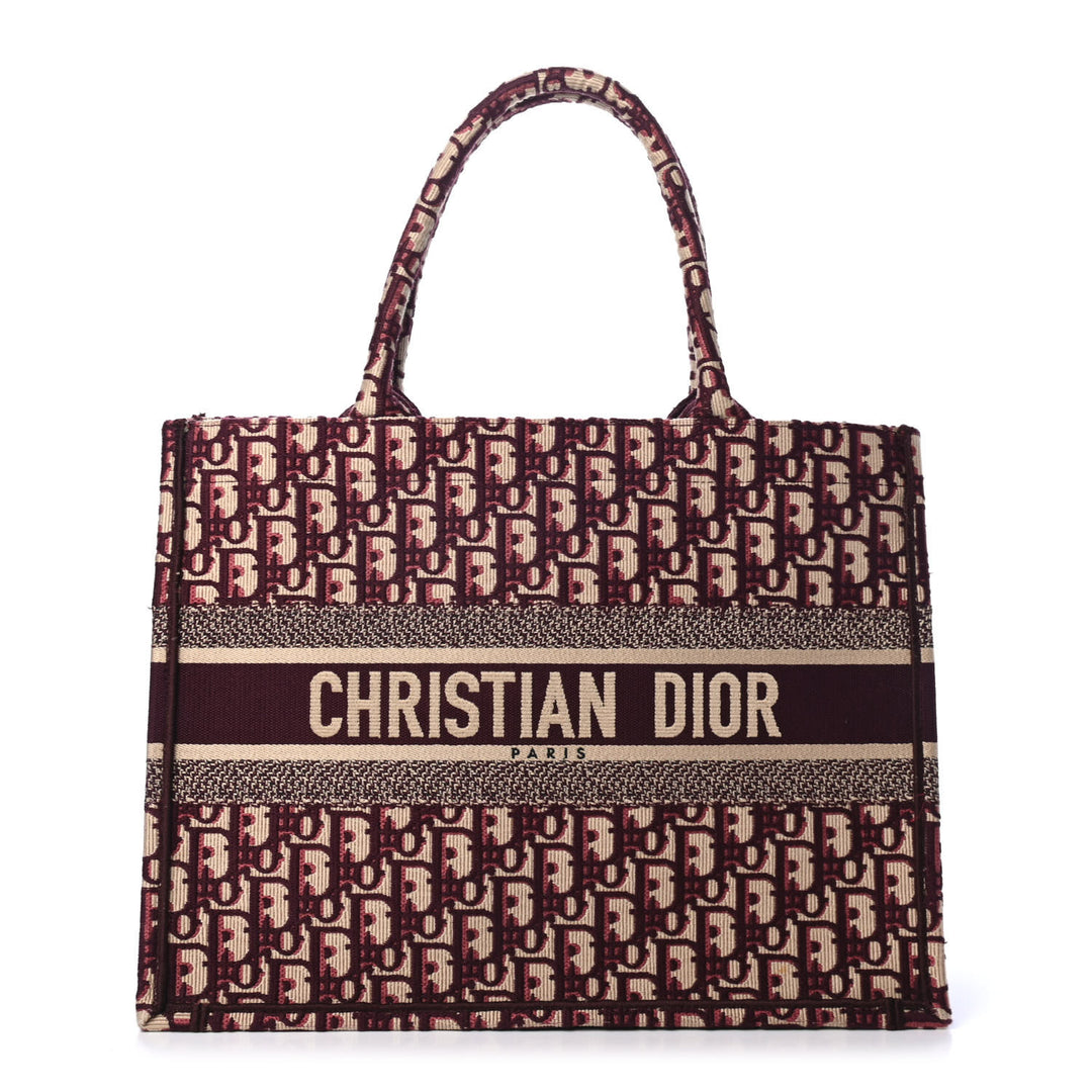Dior Book Tote-Burgundy