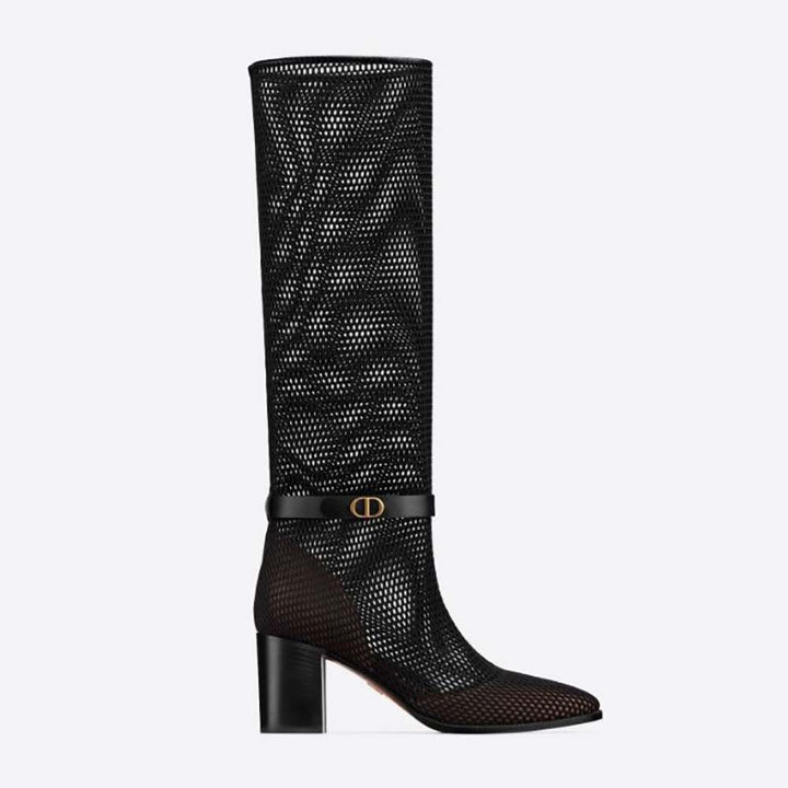 Dior Empreinte Mesh &amp; Leather Boots