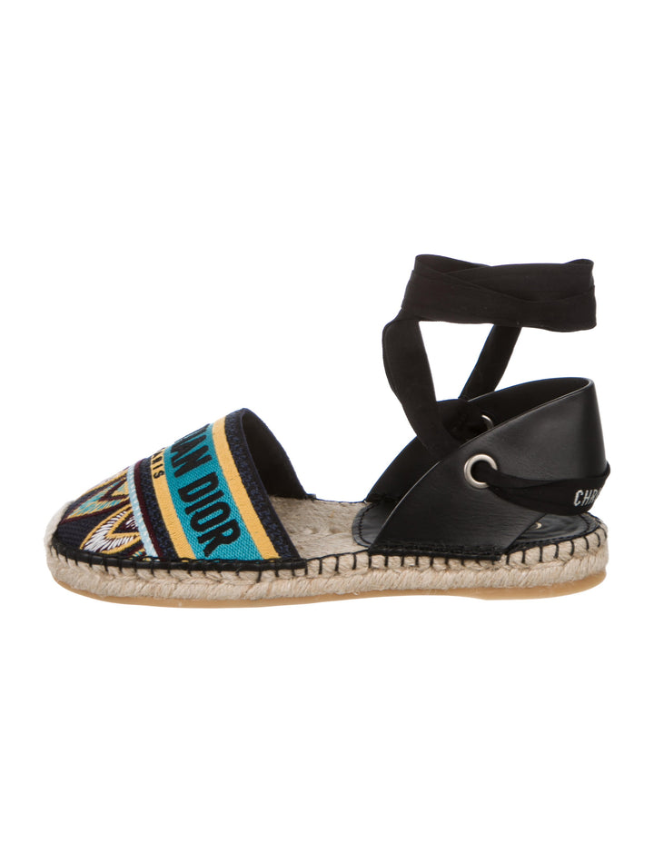 Dior Nicely-D Embroidered Espadrilles