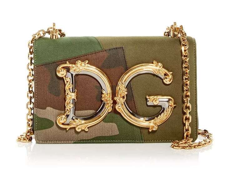 DOLCE &amp; GABBANA CAMO PRINT BAG