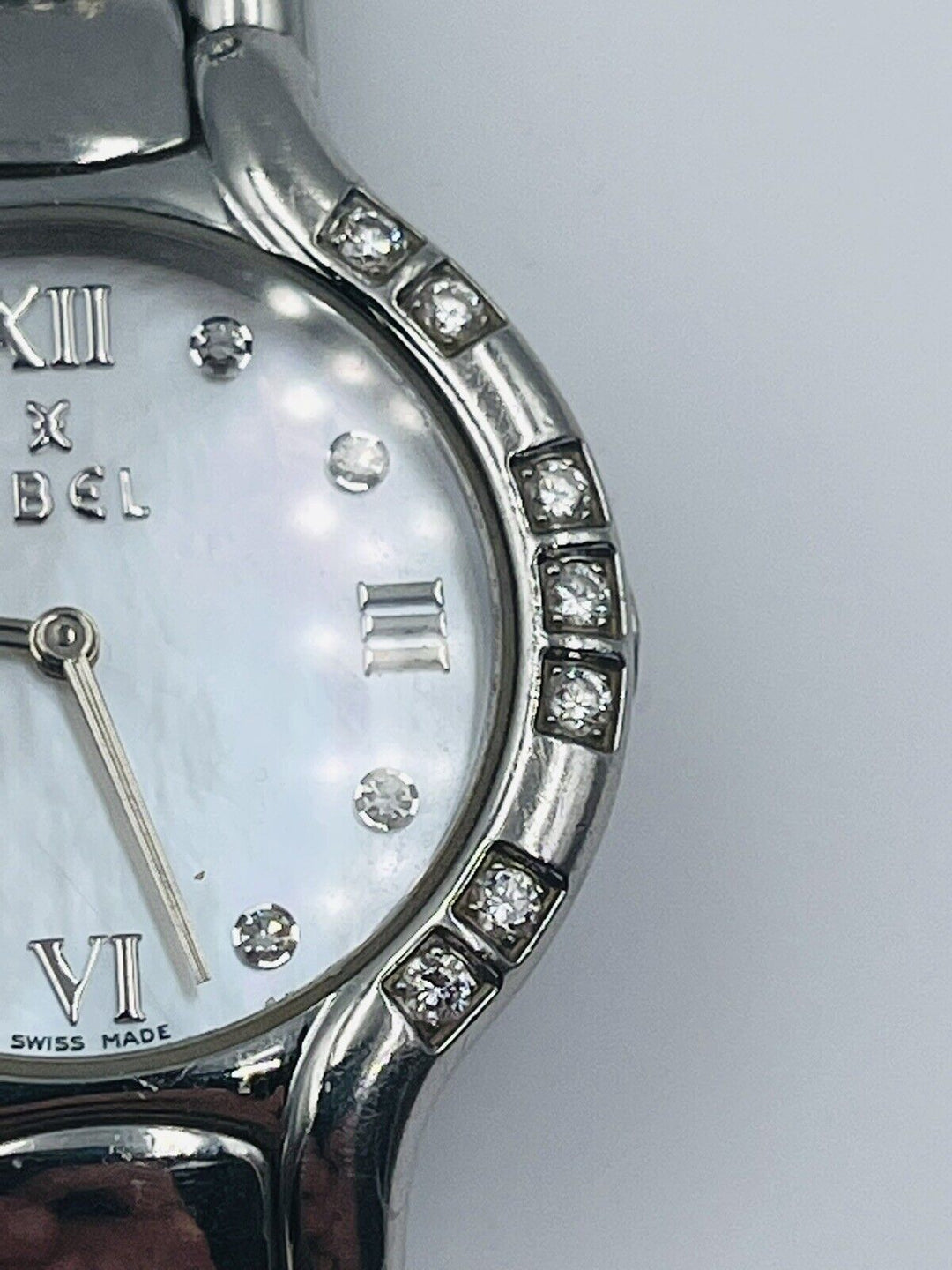 EBEL DIAMOND BELUGA STAINLESS STEEL QUARTZ WATCH