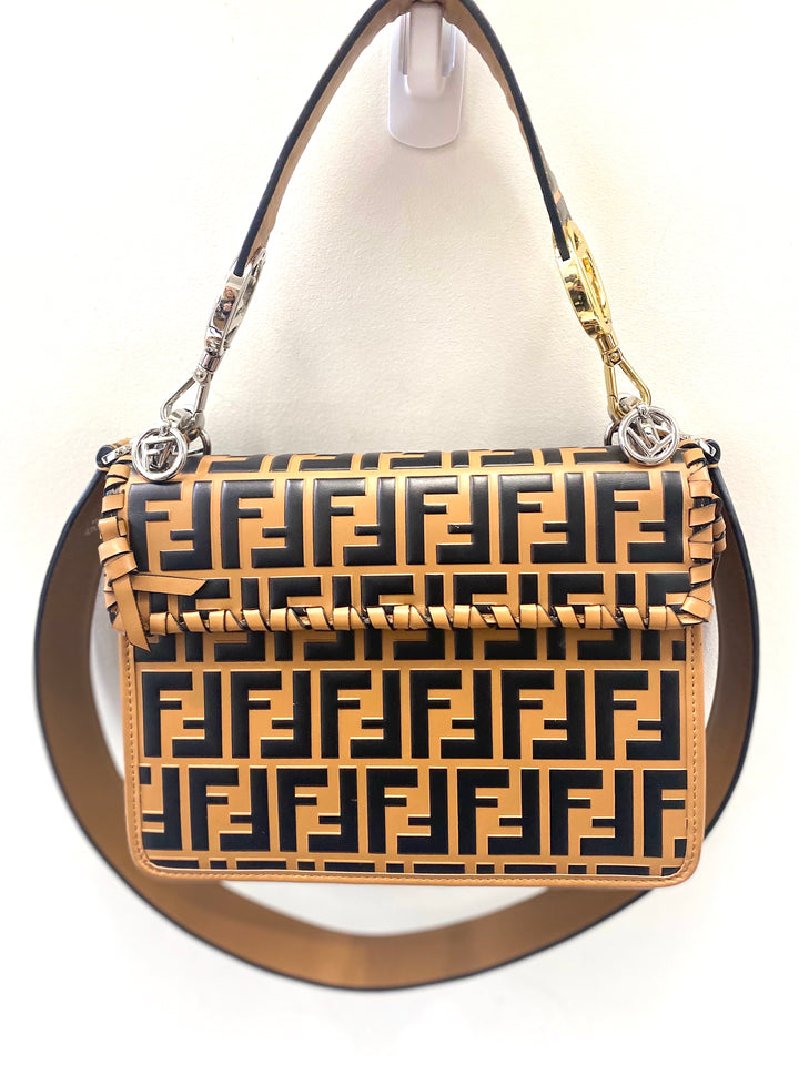 FENDI KAN I FF ZUCCA SHOULDER BAG