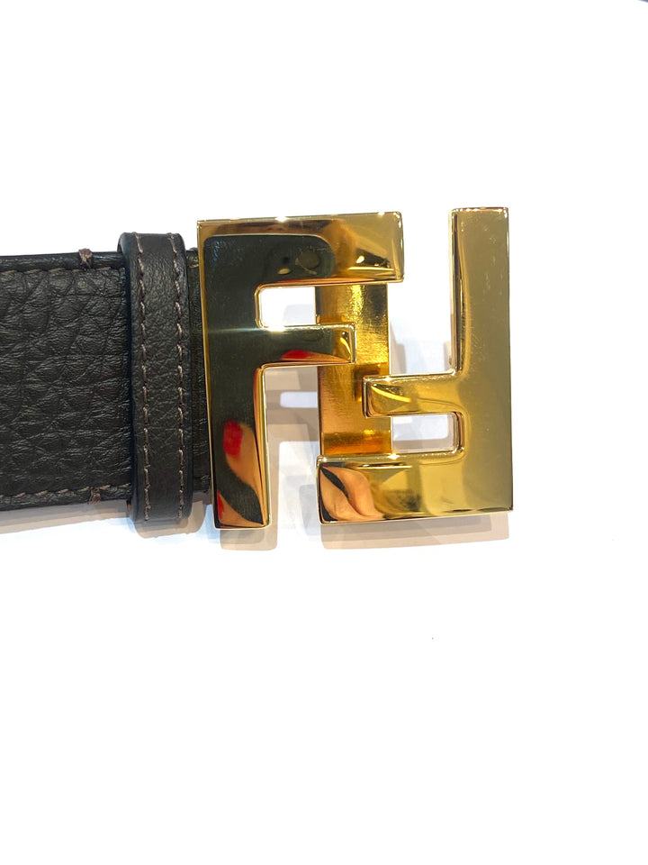 FENDI FF LOGO BUCKLE LEATHER BELT – Caroline's Fashion Luxuries