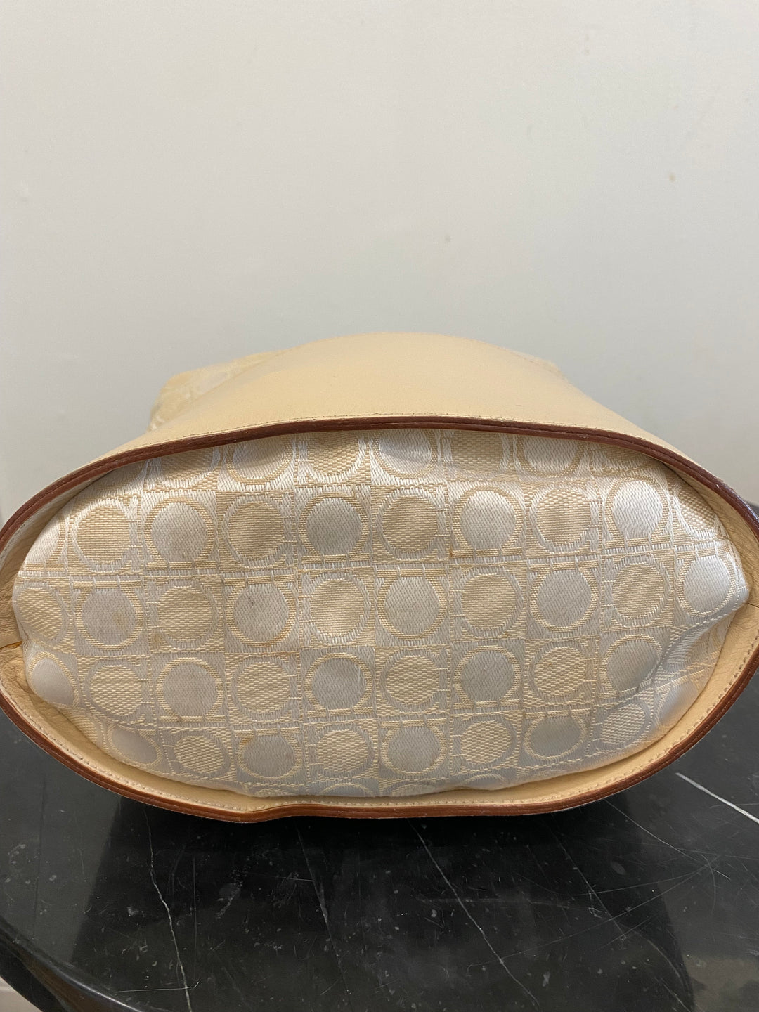 SALVATORE FERRAGAMO MONOGRAM BUCKET BAG