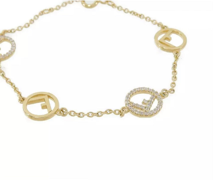 FENDI Logo Charm Bracelet