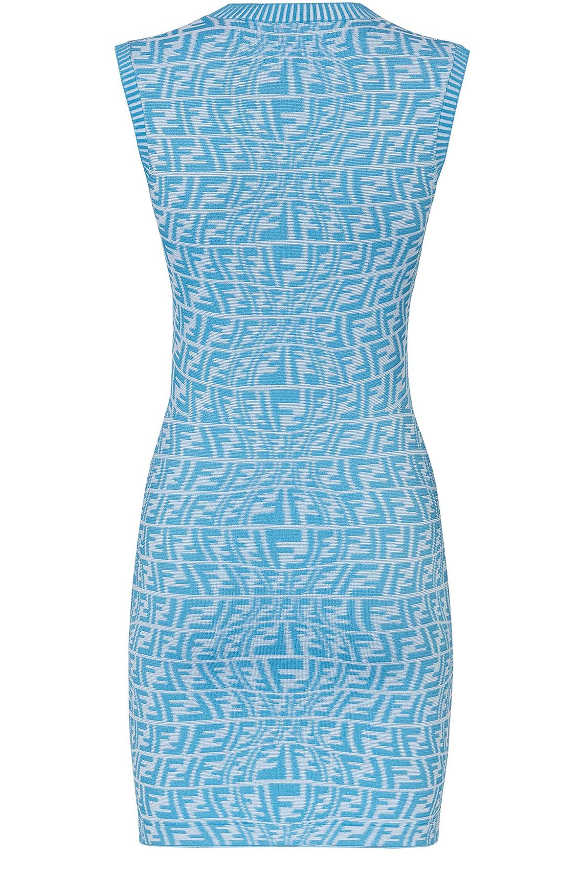 FENDI Summer Vertigo Blue Logo Dress – Caroline's Fashion Luxuries