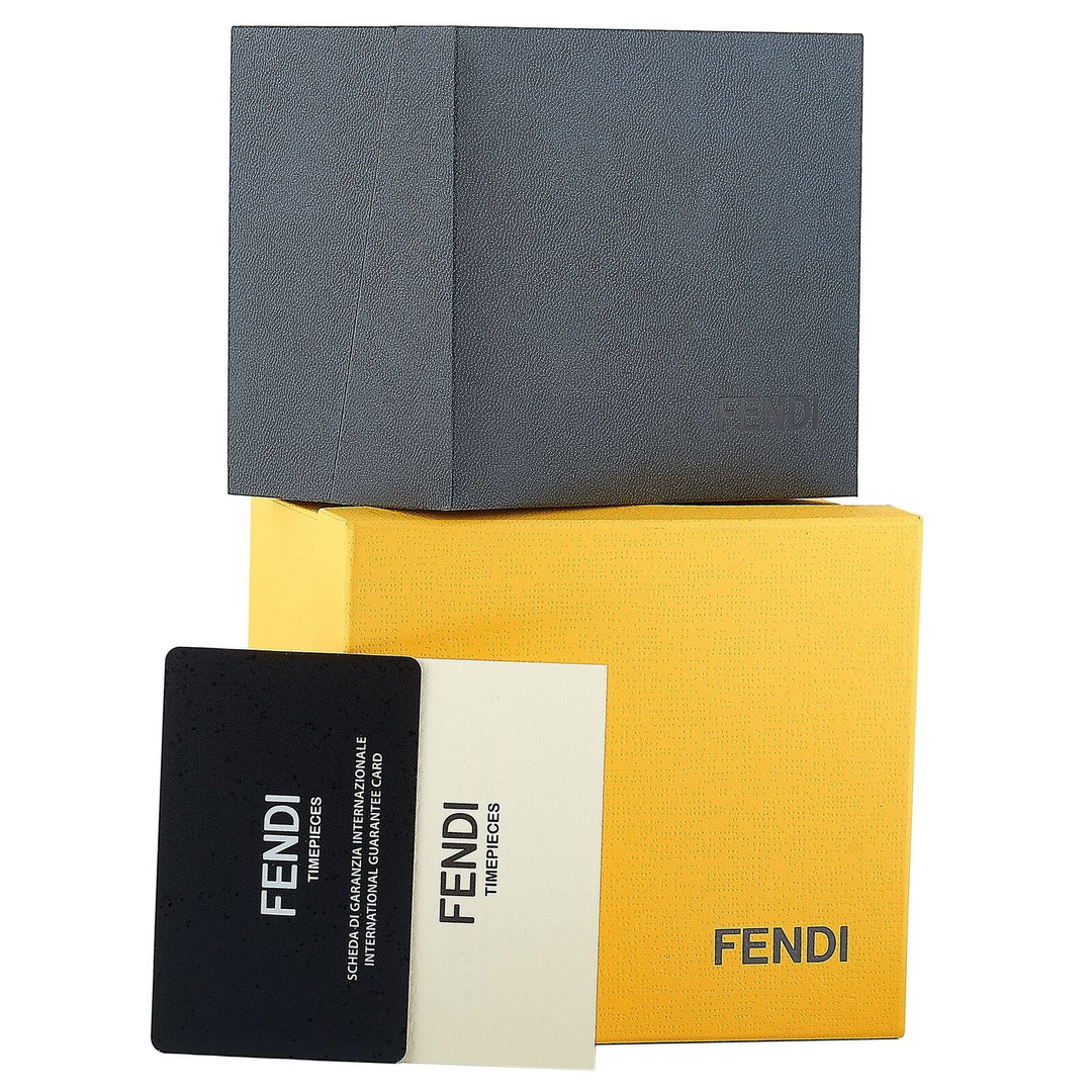 FENDI MY WAY GOLD-TONE BLACK CERAMIC WATCH