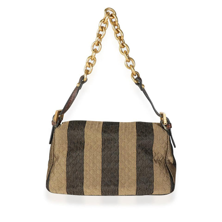 FENDI Pequin Quilted Mini Mama Baguette BAG