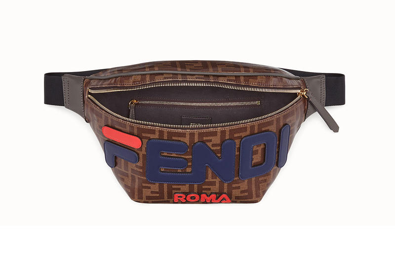 Fendi Fila Appliquéd Printed Coated Canvas Belt Bag