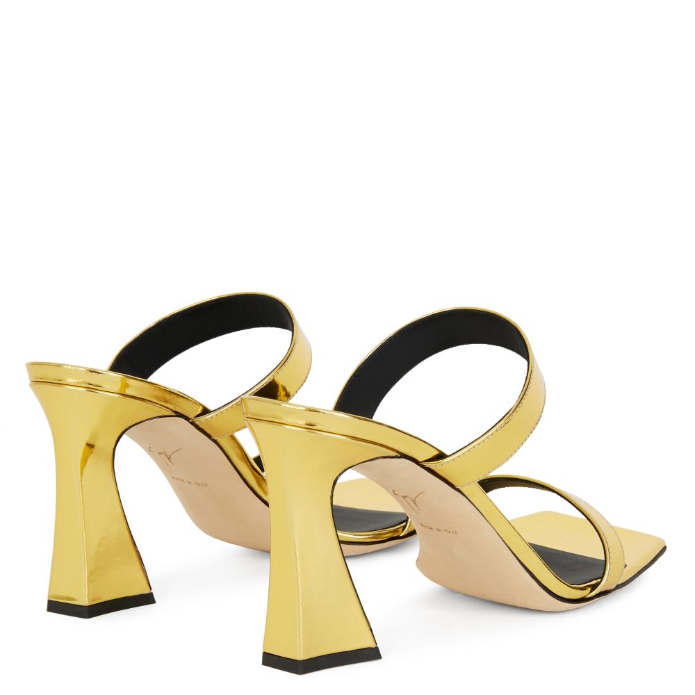 GIUSEPPE ZANOTTI FLAMINIA GOLDEN SANDALS