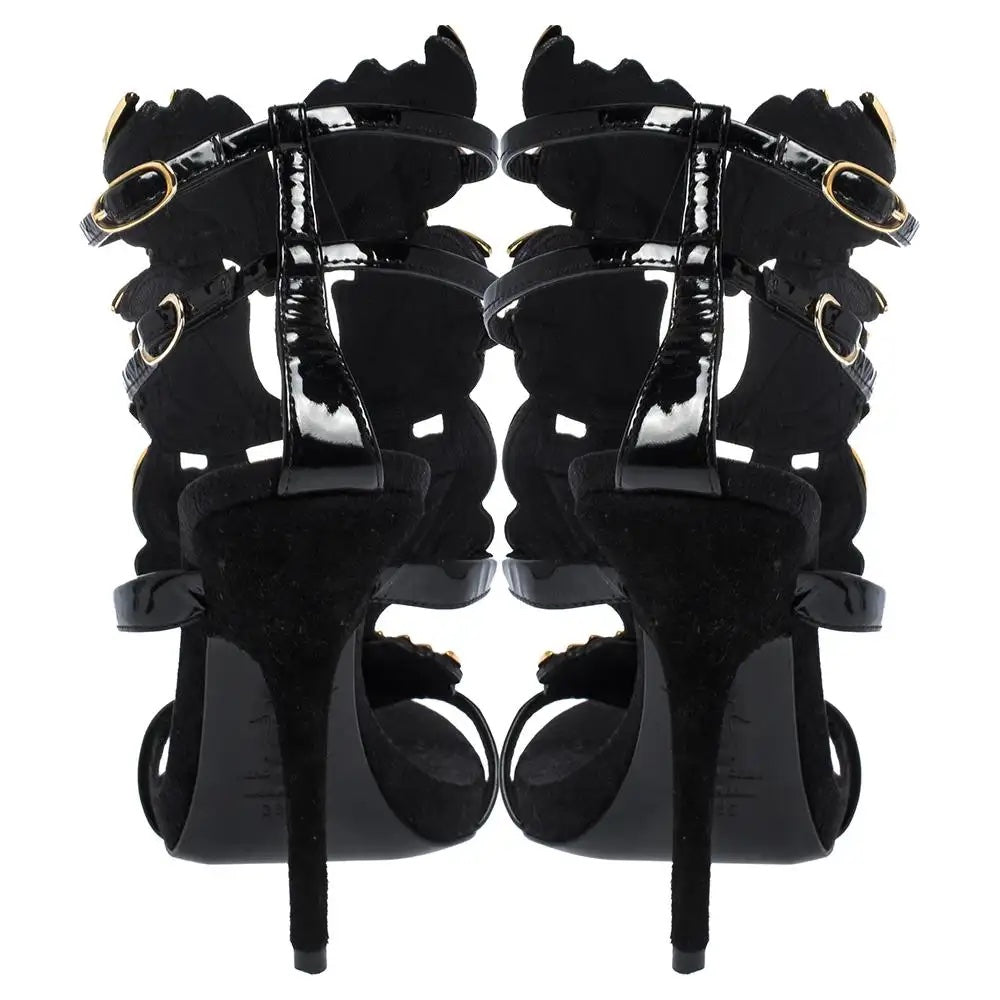 GIUSEPPE ZANOTTI CRUEL GOLD PALM LEAF SANDALS