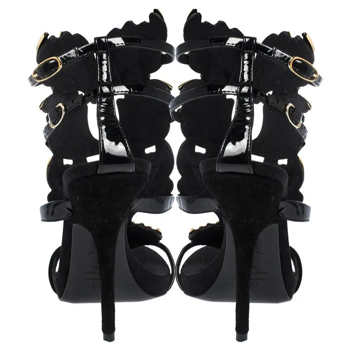 GIUSEPPE ZANOTTI CRUEL GOLD PALM LEAF SANDALS