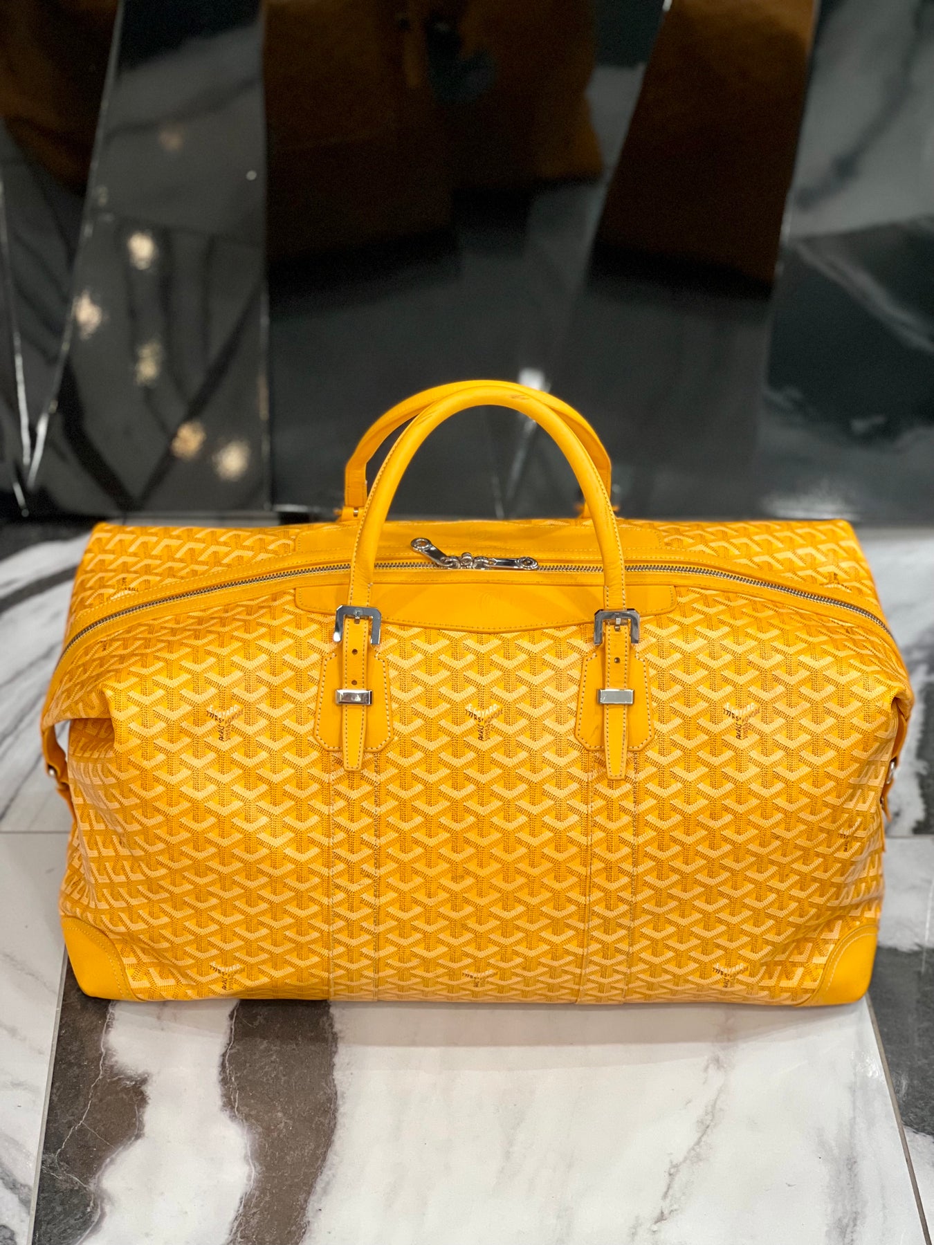 Yellow goyard duffle bag Clearance