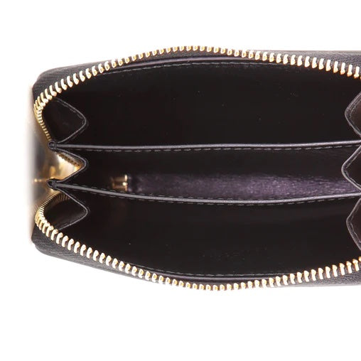 GUCCI CALFSKIN LOGO ZIP AROUND WALLET