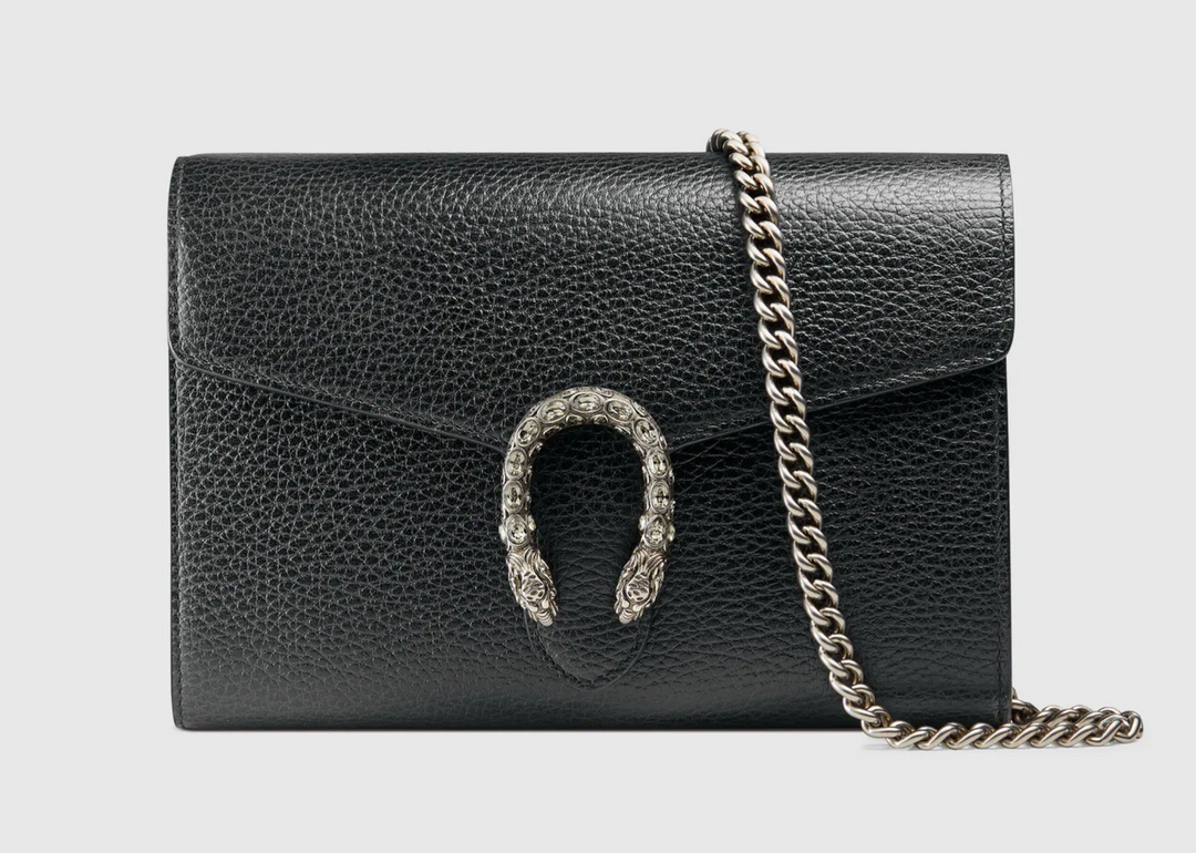 GUCCI DIONYSUS LEATHER MINI CHAIN BAG
