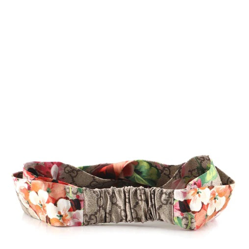 Gucci Floral Embroidered Hairband - Red, Green, Yellow Gucci Multicolor Flora Print Silk Headband M Gucci | TLC US main image 2