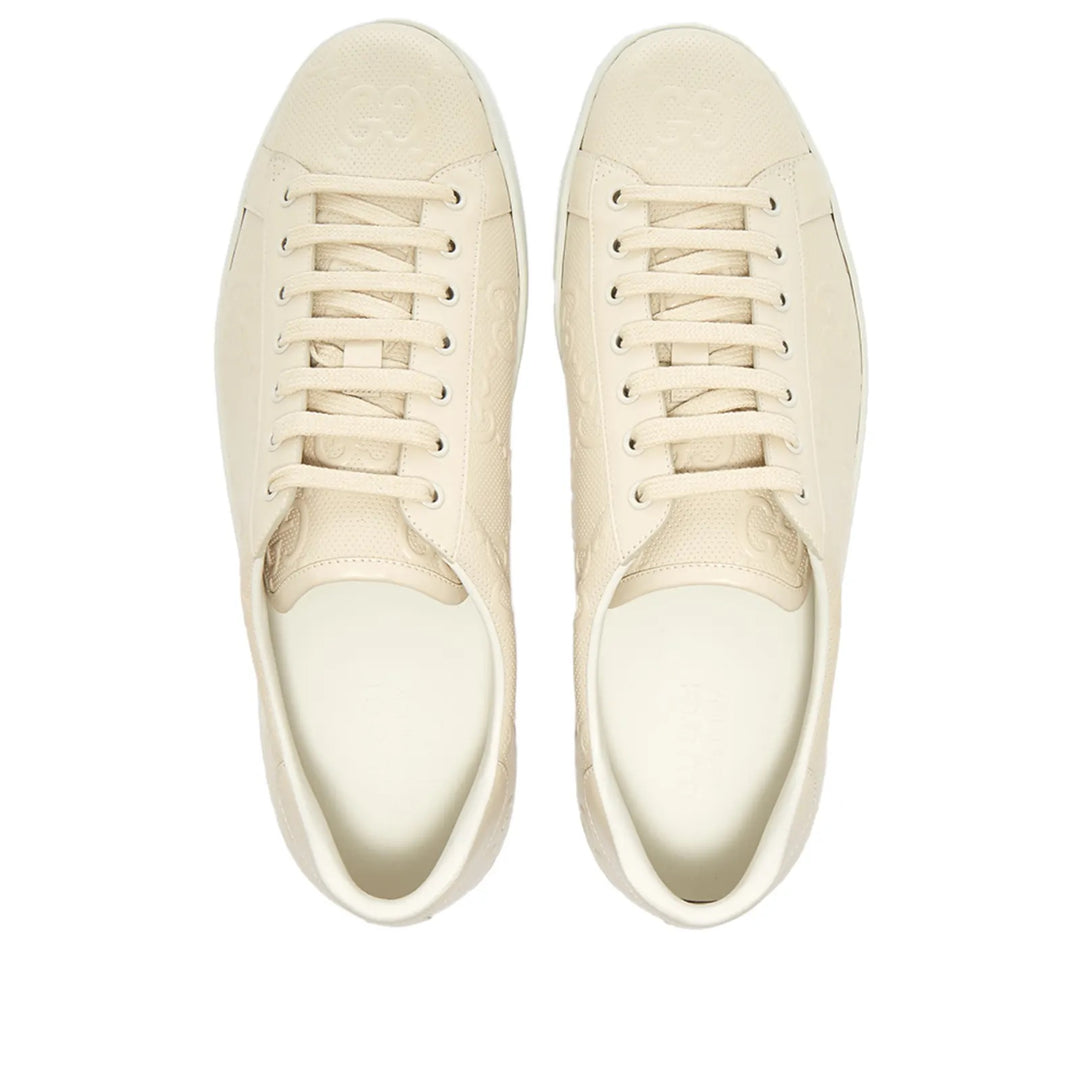 GUCCI GG EMBOSSED ACE SNEAKERS