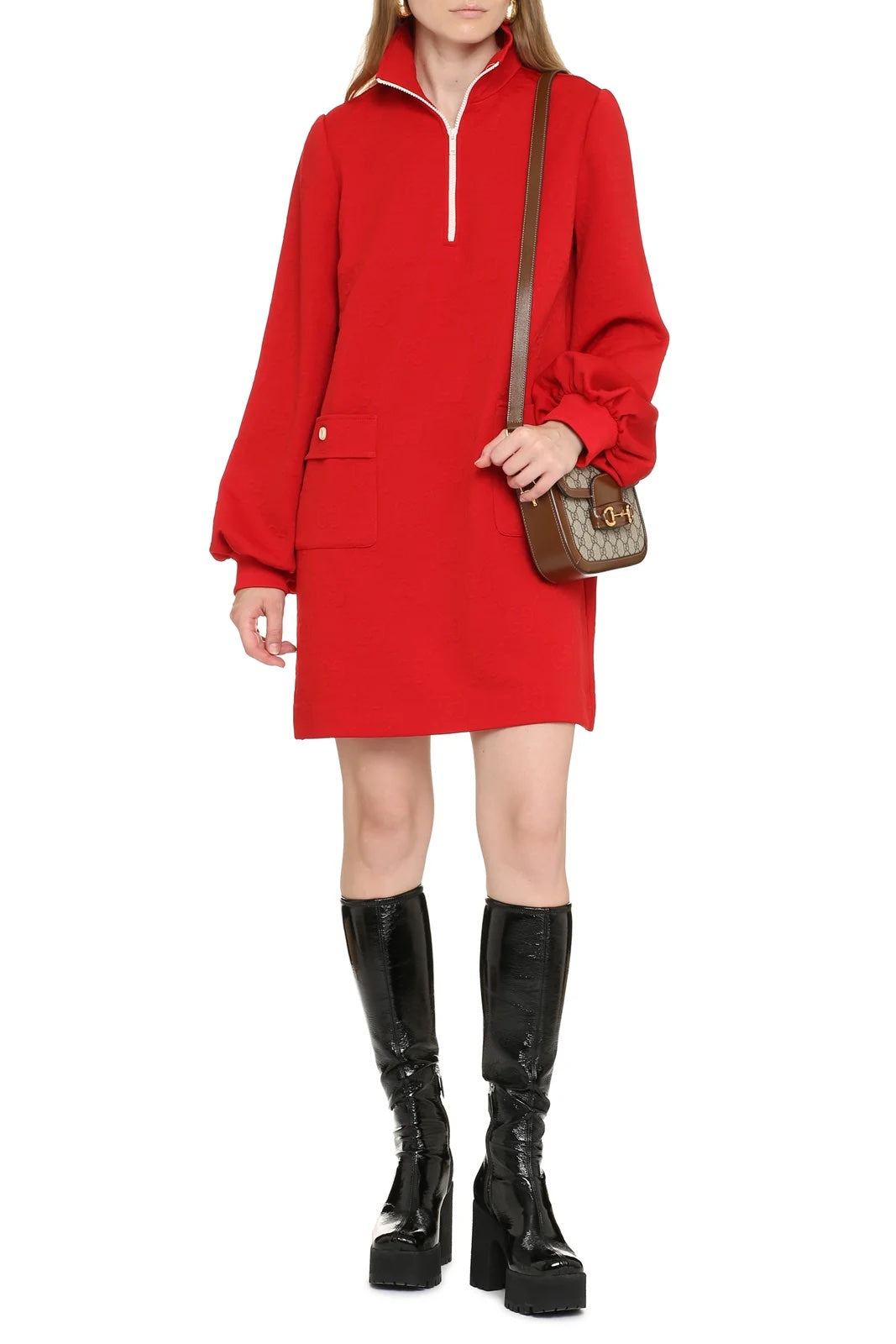 GUCCI GG JACQUARD JERSEY DRESS GUCCI GG JACQUARD JERSEY DRESS