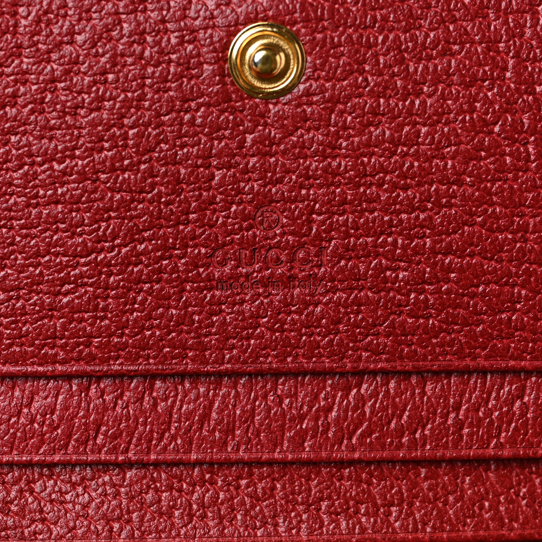GUCCI GG SUPREME MONOGRAM FLORA WEB OPHIDIA CARD CASE