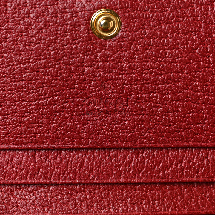 GUCCI GG SUPREME MONOGRAM FLORA WEB OPHIDIA CARD CASE
