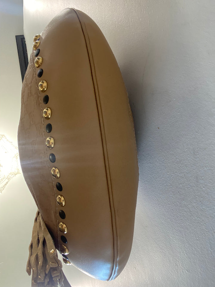 GUCCI GUCCISSIMA LEATHER BABOUSKA HEART HOBO BAG
