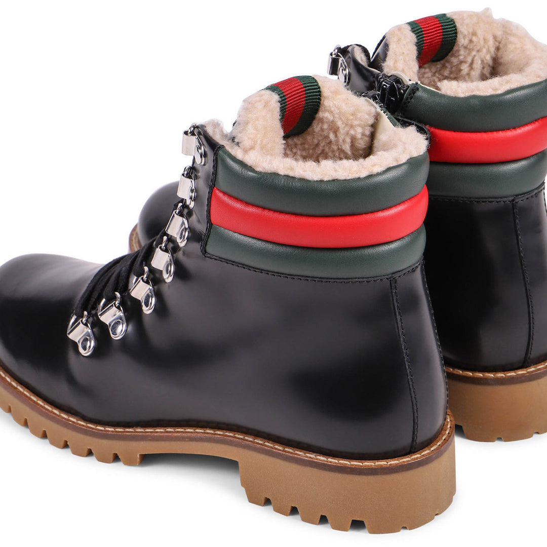 GUCCI GG WEB JONATHAN BOOTS