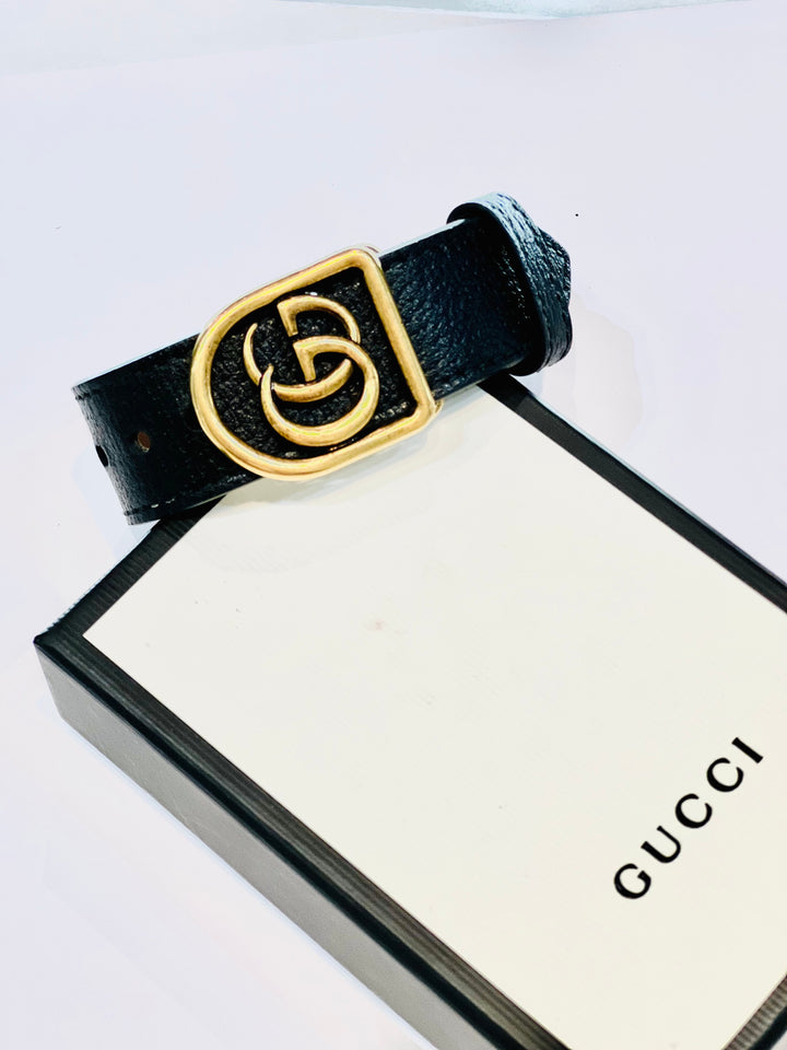 GUCCI GG MARMONT LEATHER BRACELET