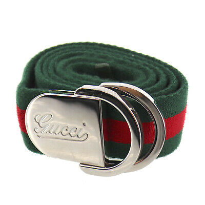 Gucci Logo Web Canvas Belt