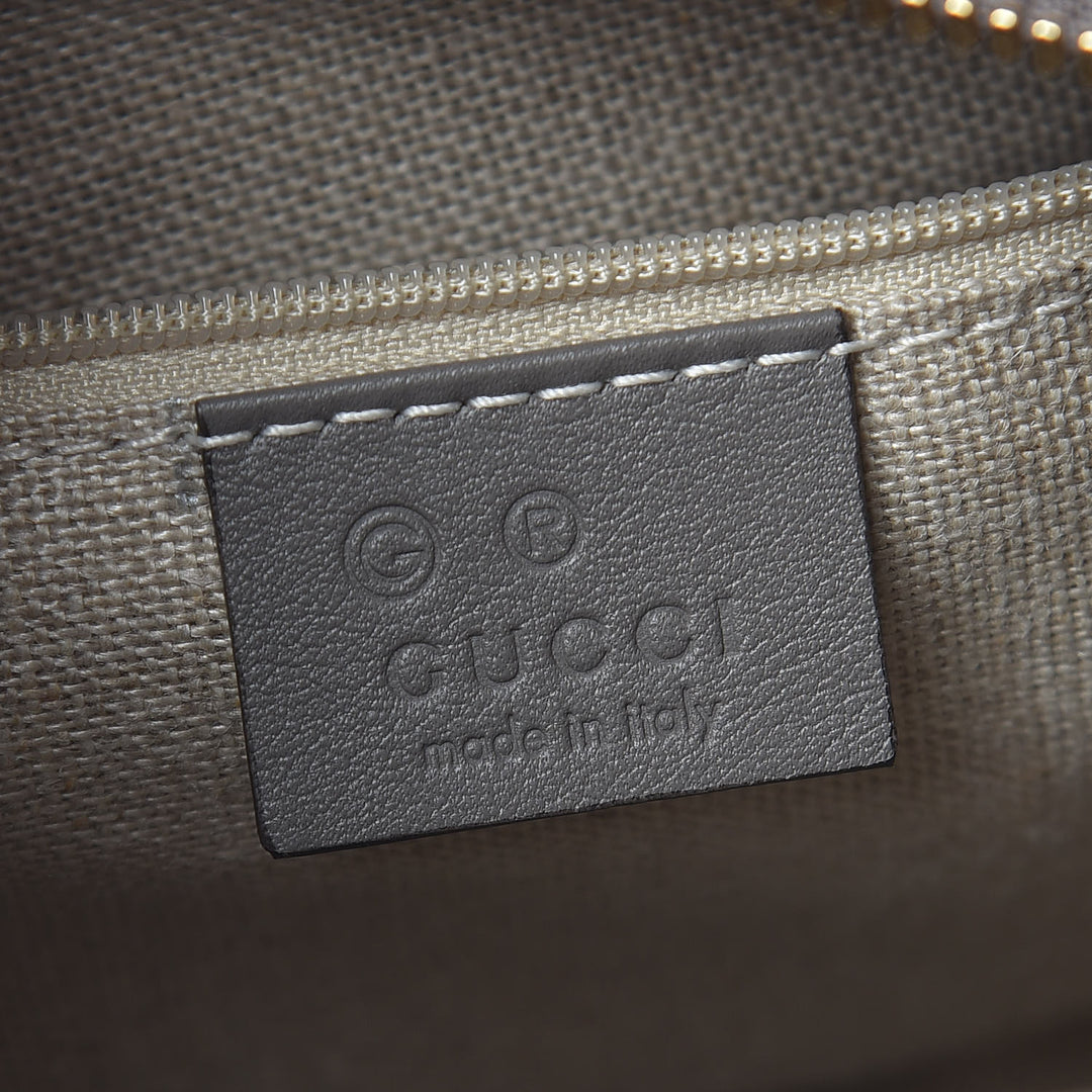 GUCCI MICROGUCCISSIMA GRAPHITE BREE TOTE BAG
