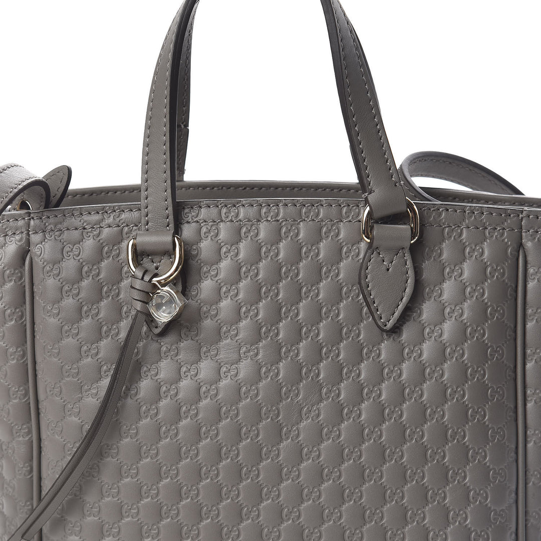 GUCCI MICROGUCCISSIMA GRAPHITE BREE TOTE BAG