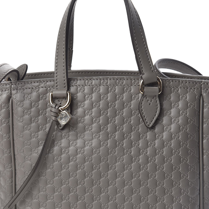 GUCCI MICROGUCCISSIMA GRAPHITE BREE TOTE BAG