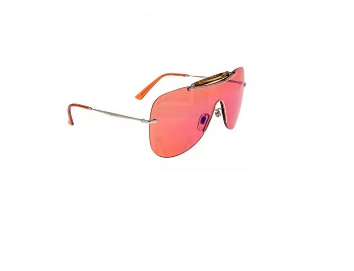 GUCCI PALLADIUM PINK BAMBOO MIRRORED SUNGLASSES