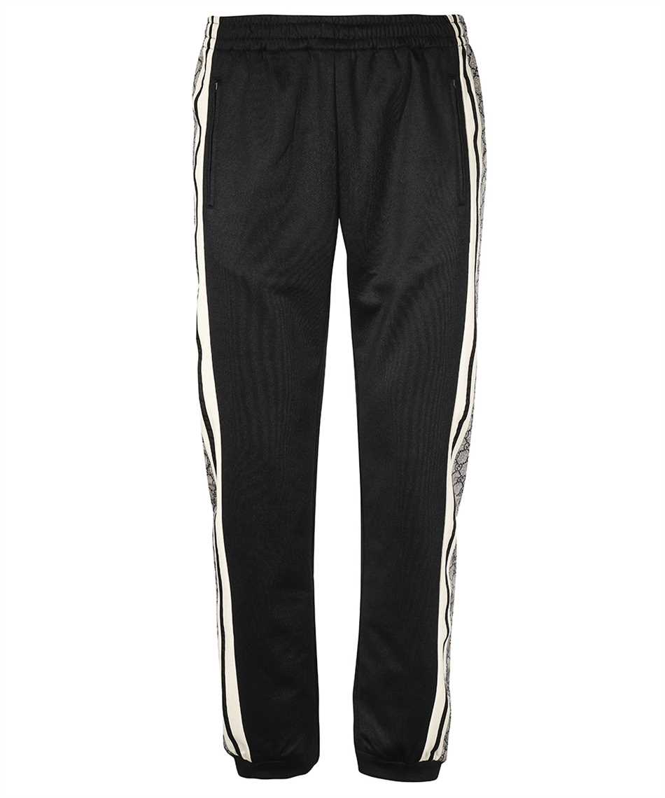 GUCCI★素敵！Black White 2 Tone Split Pants Gucci Black GG Monogram Striped Trackpants – Savonches