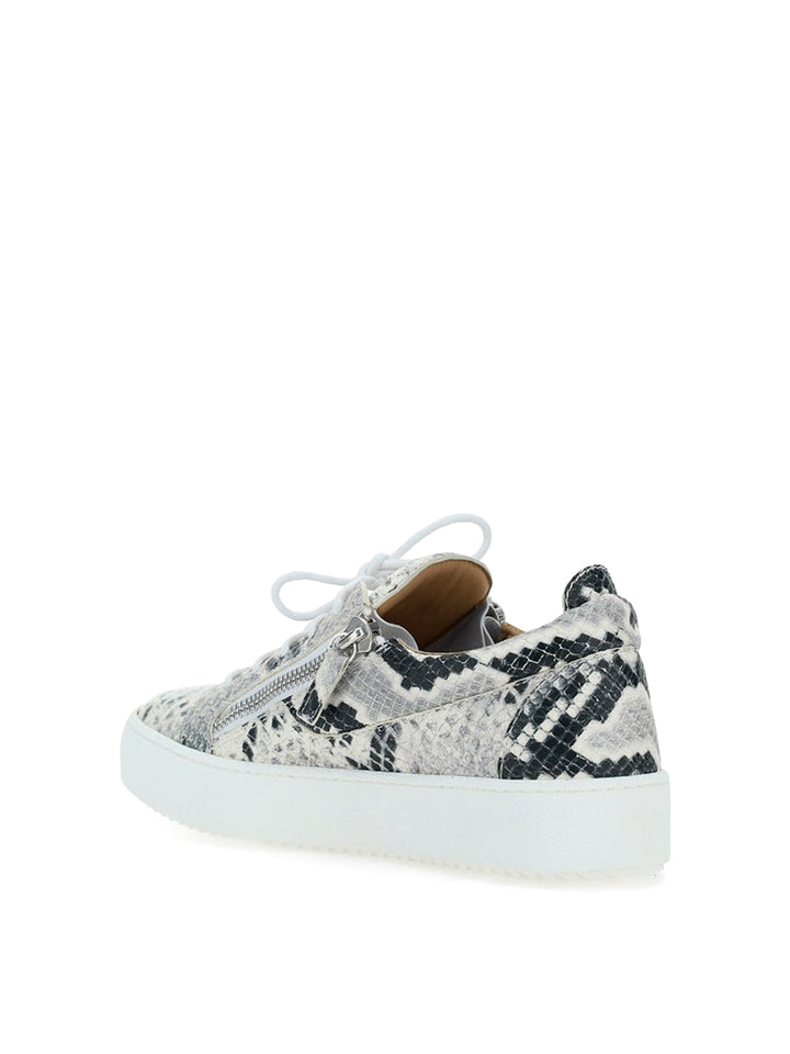 GIUSEPPE ZANOTTI SNAKE PATTERNED SNEAKERS