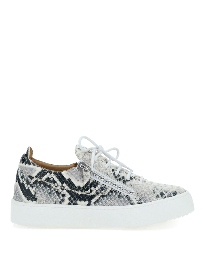 GIUSEPPE ZANOTTI SNAKE PATTERNED SNEAKERS