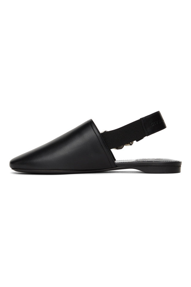 GIVENCHY GOLD CHAIN SLINGBACK MULES