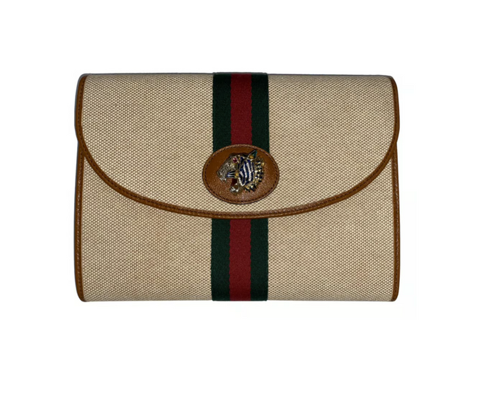 GUCCI ANIMALIER RAJHA CLUTCH BAG