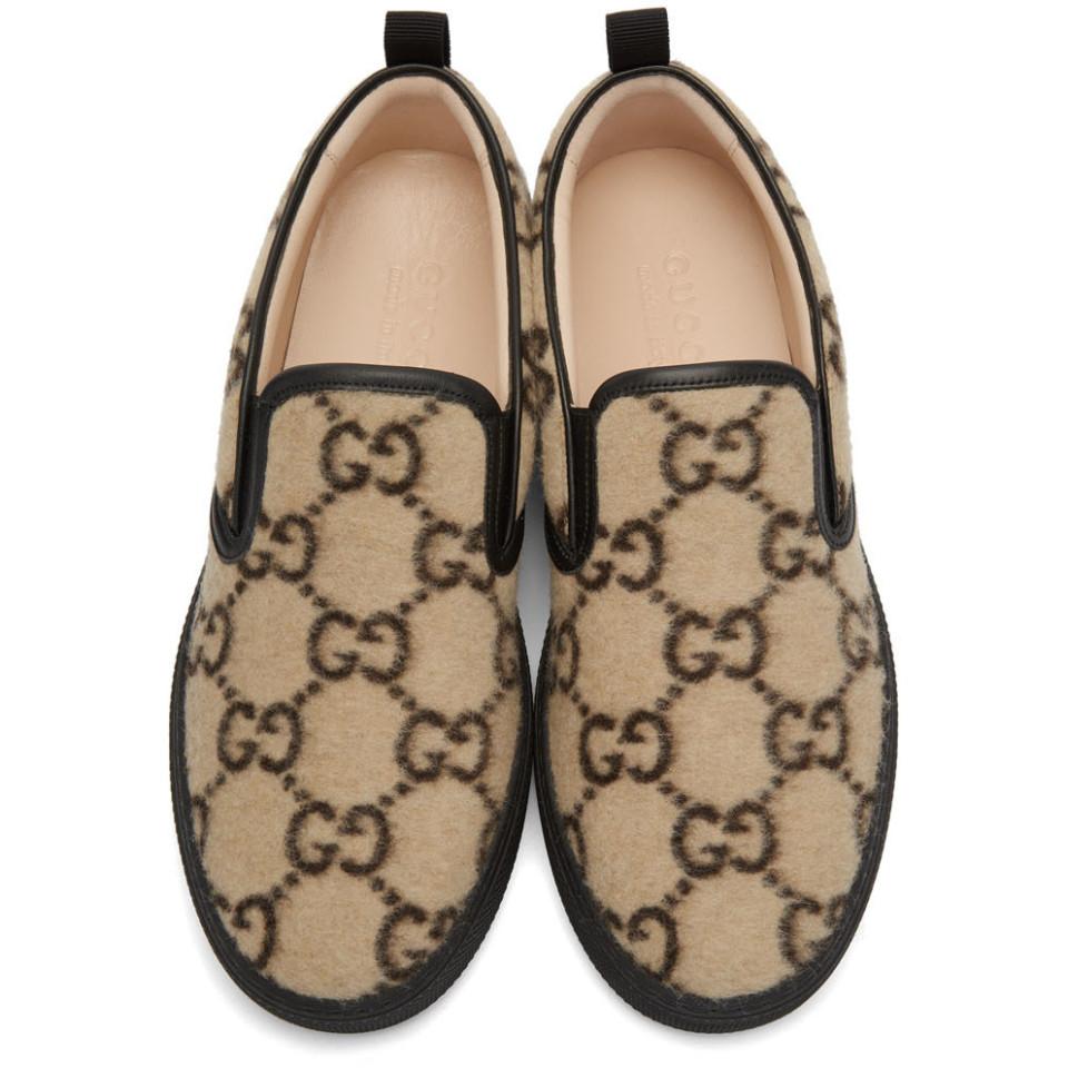 GUCCI GG WOOL DUBLIN SLIP-ON MEN&