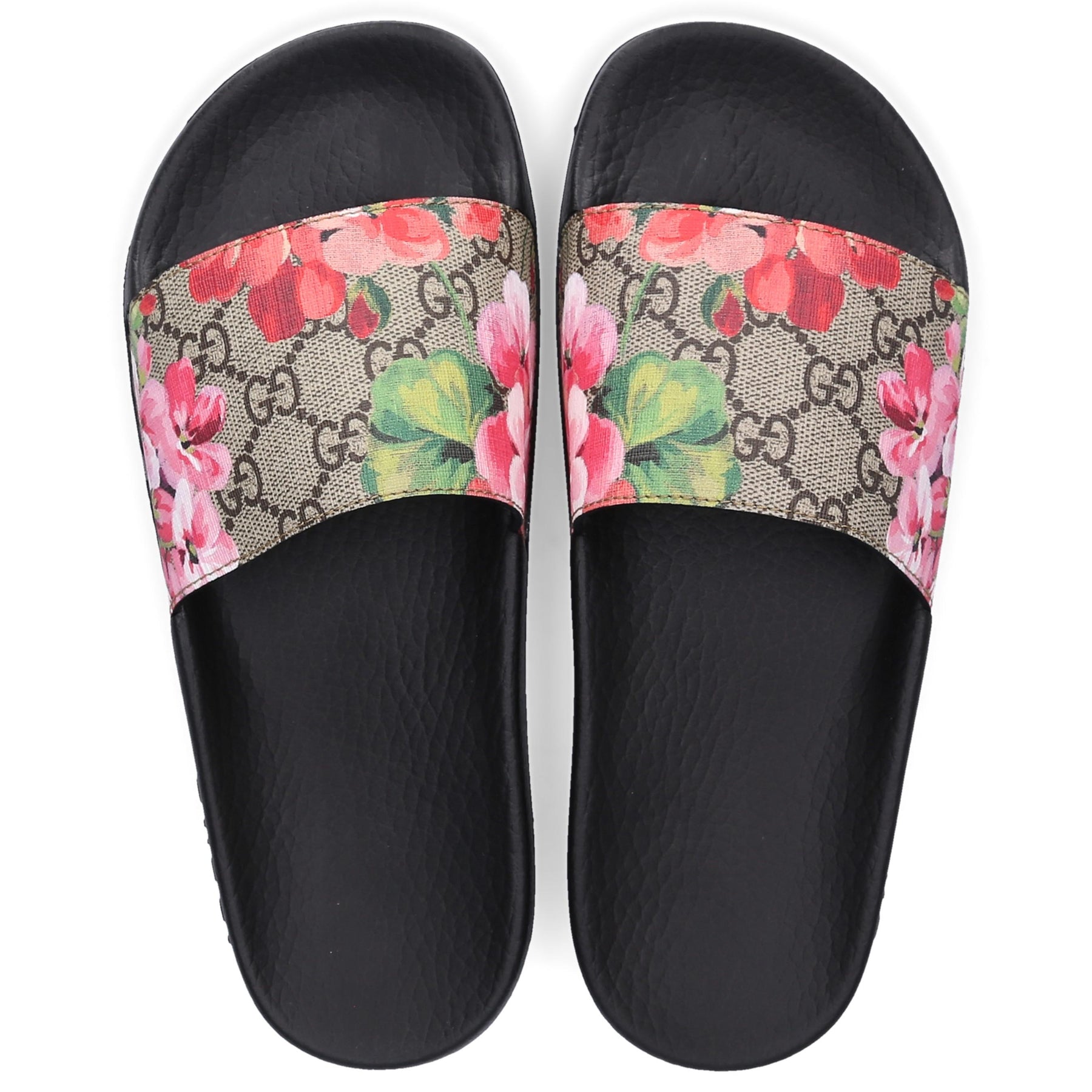 Gucci GG Blooms Supreme Slide Sandals - Farfetch