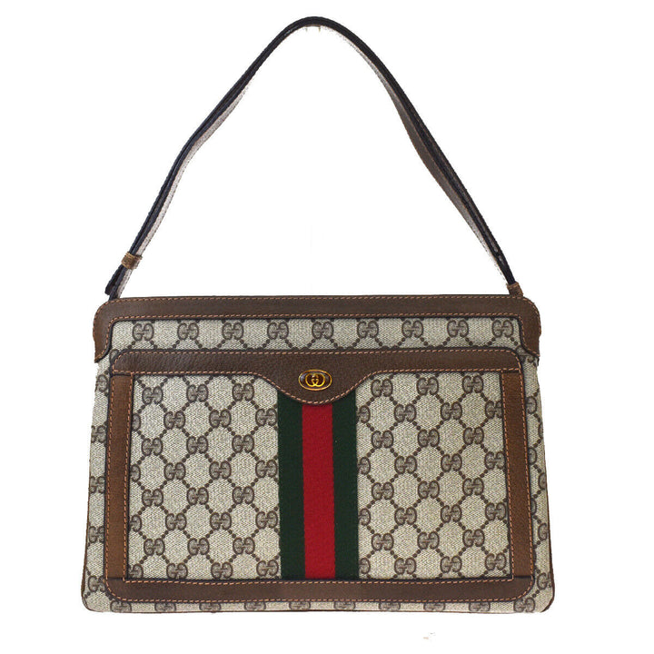 GUCCI GG SUPREME MONOGRAM WEB MEDIUM OPHIDIA BAG