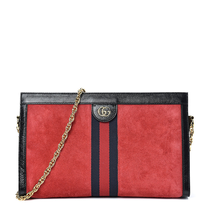 GUCCI Ophidia Chain Shoulder Bag Suede