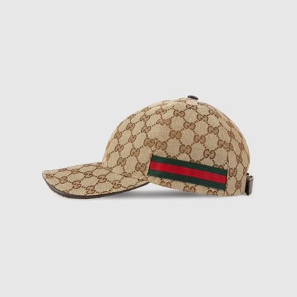 GUCCI GG SUPREME WEB STRIPES BASEBALL HAT