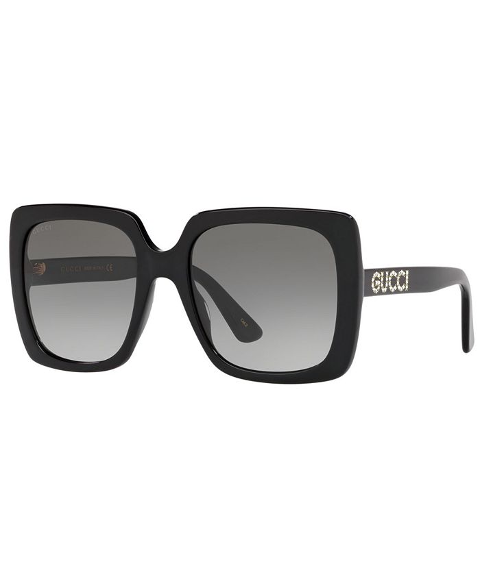 GUCCI Oversized Rectangular Sunglasses Black